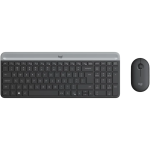 Kit tastatura + mouse wireless Logitech MK470, Slim, Negru Grafit 920-009204