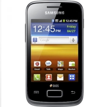 Telefon Mobil Samsung Galaxy Y S6102 Duos Black Dual SIM 3.14" 240 x 320 832MHz Camera Foto 3.15MPx Android v2.3 SAMS6102BLK