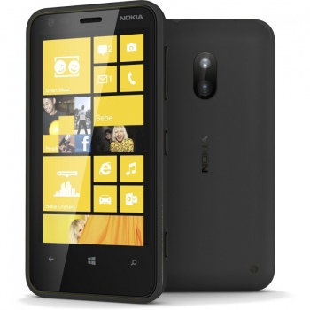 Telefon Mobil Nokia Lumia 620 Black 3G 3.8" 480 x 800 TFT Krait Dual Core 1GHz memorie interna 8GB Windows Phone 8 NOK620BLK