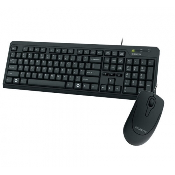 Kit Tastatura+Mouse Gigabyte GK-KM5200 Mouse 3 Butoane USB Tastatura Standard USB Black
