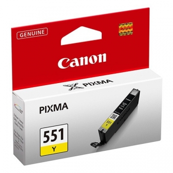 Cartus Cerneala Canon CLI-551Y Yellow 7ml for IP7250, MG5450, MG6350 BS6511B001AA