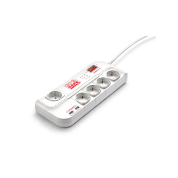 Priza/prelungitor SALICRU SPS.SAFE MASTER 5x Schuko, 1.8m, Alb 680BA000005