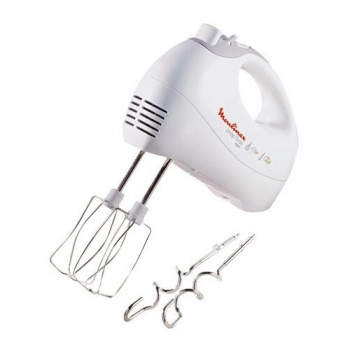 Mixer Moulinex HM41013E 450 W, 5 viteze + Turbo, accesorii pentru framantat, alb