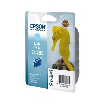 Cartus Cerneala Epson T0485 cyan light capacitate 400 pagini for Epson R200, R220, R300, R320, R340, RX500, RX600, RX620, C13T04854010