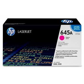 Cartus Toner HP Nr. 645A Magenta 12000 Pagini for Color LaserJet 5500, 5500DN, 5500DTN, 5500HDN, 5500N, 5550, 5550DN, 5550DTN, 5550HDN, 5550N C9733A