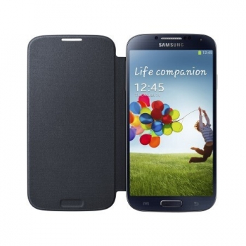 Husa Samsung Flip Cover pentru i9505 Galaxy S IV black EF-FI950BBEGWW