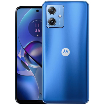 Smartphone Motorola Moto G54 5G Power Edition, Ecran 120 Hz 6.5 inch, 256GB, 12GB RAM, Dual SIM, stabilizare OIS, baterie 6000 mAh, Pearl Blue