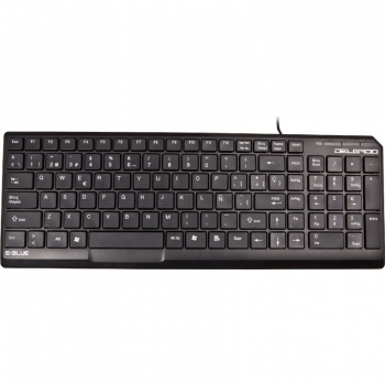 Tastatura E-Blue Delgado ultra-slim chocolate Taste M-Spring Tasta Space Dual M-Spring Structura rezistenta la apa EKM064BK 