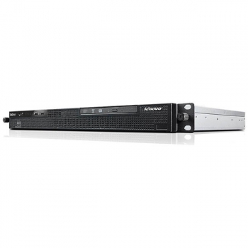 ThinkServer RS140, SIngleSocket RackMount 1U Server, CPU Intel Xeon Processor E3-1226 v3 (8M Cache, 3.30 GHz), 1x 4GB 1600MHz ECC UDIMM DDR3, No HDD, SlimDrive DVDRW SATA 9.5mm, fixed 300W 80+ Gold Ce 