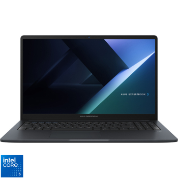 Laptop ASUS 15.6'' ExpertBook B1 B1503CVA, FHD, Procesor Intel Core 5 120U (12M Cache, up to 5.00 GHz), 16GB DDR5, 512GB SSD, Intel Graphics, No OS, Gentle Grey B1503CVA-S73918