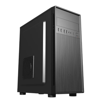 Carcasa Gembird Fornax 160 Middle Tower fara sura negru CCC-FC-160