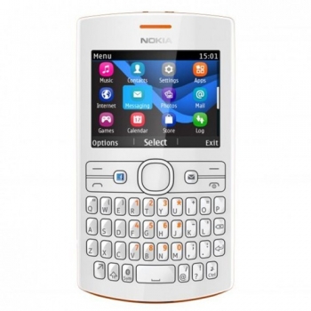 Telefon Mobil Nokia Asha 205 Orange White tastatura qwerty NOK205OW