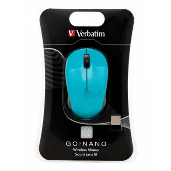 VERBATIM MOUSE GO NANO WIRELESS CAR BLUE