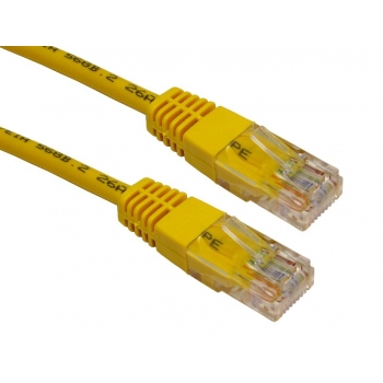 Patch cord Gembird Cat. 5E, UTP, 1 m, galben PP12-1M/Y