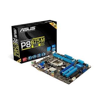 Placa de baza Asus P8B75-M LE Socket 1155 Chipset Intel B75 2x DIMM DDR3 2 x PCI-E x16 3.0 2 x PCI HDMI DVI VGA 2 x USB 3.0 MicroATX