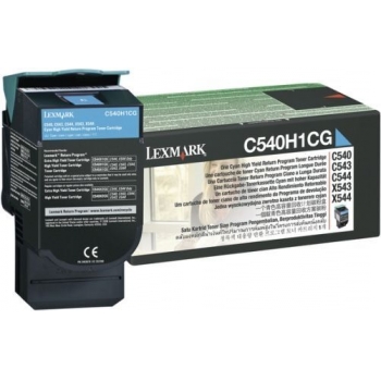 Cartus Toner Lexmark C540H1CG Cyan 2000 pagini for C540, C543, X543, C544, X544, C546, X546, X548