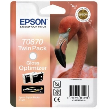 Pachet Gloss Optimizer Epson T0870 2 Bucati 2x11.4ml for Stylus Photo R1900 C13T08704010