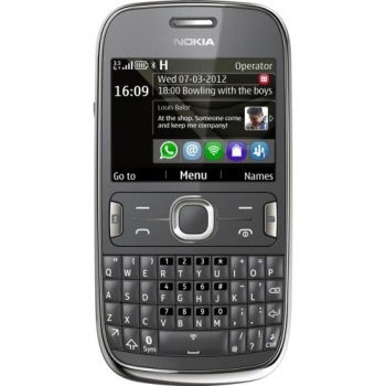 Telefon Mobil Nokia Asha 302 Dark Grey tastatura qwerty Wi-Fi Symbian S40 3.15MPx NOK302DG