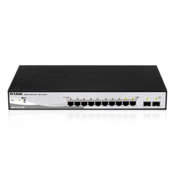 Switch PoE D-Link DGS-1210-10P 8xRJ-45 10/100/1000Mbps PoE + 2xCombo SFP