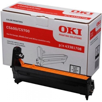 Unitate Cilindru Oki 43381708 Black 20000 Pagini for OKI C5600N, C5700N