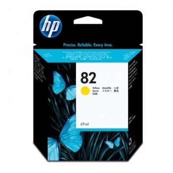 Cartus Cerneala HP Nr. 82 Yellow 69 ml for Designjet 10PS, Designjet 20PS, Designjet 50PS, Designjet 500, Designjet 800, Designjet CC800, Designjet 510 A0 C4913A