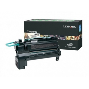 Cartus Toner Lexmark C792A1KG Black Return Program 6000 pagini for C792, X792