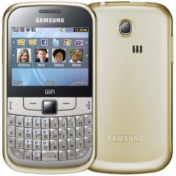 Telefon Mobil Samsung S3350 Chat Champagne Gold qwerty WiFi SAMS3350CG