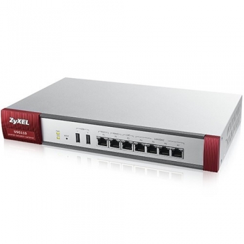 ZyWALL USG-110 Firewall Appliance 10/100/1000, 2 WANs, 4 LAN / DMZ ports, 1 x OTP, 2 x USB, 25 x VPN Tunells, rack mounted, Wireless Controller for up to 18 (2 default) NWA3000-N/5000-N series of APs, included 1-year licenses of IDP, Antivir (Kaspersky)