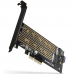 Adaptor AXAGON PCI-Express 3.0 x4 la dual M.2 SSD, PCEM2-D