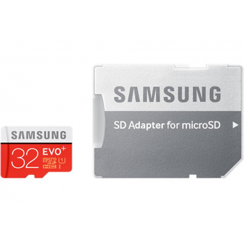 Card Memorie MicroSDHC Samsung EVO Plus 32GB Clasa 10 UHS-I + Adaptor SD MB-MC32DA/EU