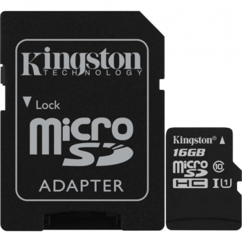 Card Memorie MicroSD Kingston, 16GB, Select Plus, Clasa 10 UHS-I Performance
