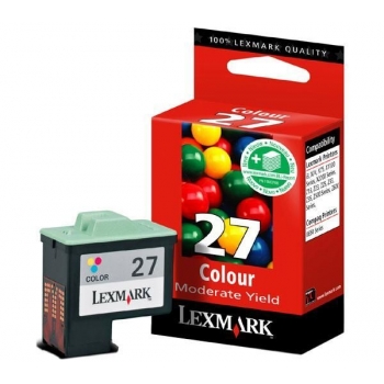 Cartus Cerneala Lexmark Nr.27 Color Higher Yield 229 Pagini for X72, X74, X75, i3, X1100, X1200 Series, X2550, X2170, Z33, Z34, Z35, Z510 10NX227E
