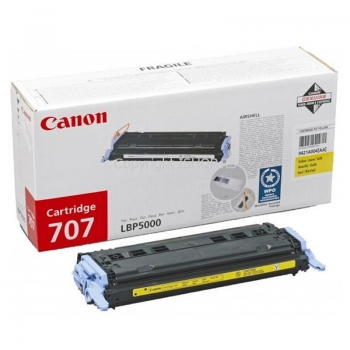 Cartus Toner Canon CRG-707Y Yellow 2000 Pagini for LBP 5000, LBP 5100 CR9421A004AA