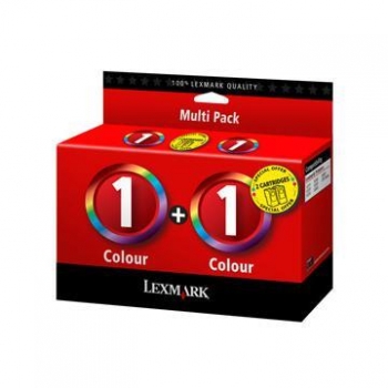 Cartus Cerneala Lexmark dual pack Nr.1 Color for Lexmark X2330, X2350, X2450, X2470, X3450, X3470, Z735 80D2955