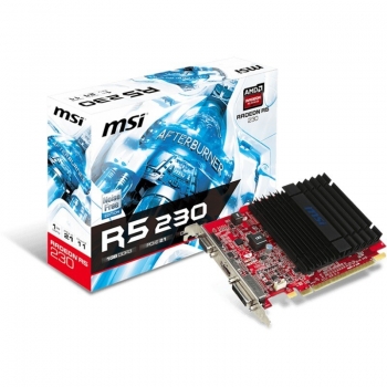 Placa Video MSI AMD Radeon R5 230 1GB GDDR3 64 bit PCI-E x16 2.0 DVI HDMI DisplayPort R5 230 1GD3H