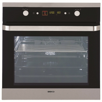 Cuptor electric incorporabil Beko OIM25501X Clasa A,timer electronic, 12 functii, grill mare, grill mic, functii: Pizza, defrost, iluminare