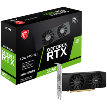 Placa video MSI GeForce RTX 3050 LP 6G OC, 2x HDMI, 1x DP, DUAL FAN, ATX RTX_3050_LP_6G_OC