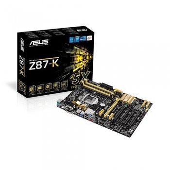 Placa de baza Asus Z87-K Socket 1150 Chipset Intel Z87 4x DIMM DDR3 1x PCI-E x16 3.0 1x PCI-E x16 2.0 2x PCI-E x1 3x PCI HDMI DVI VGA 2x USB 3.0 ATX