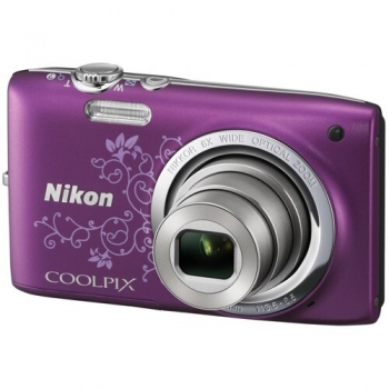 Camera Foto Digitala Nikon CoolPix S2700 16.0 MP Zoom Optic 6x Purple Lineart VNA305E1