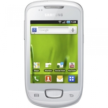 Telefon Mobil Samsung Galaxy Pop Plus S5570i Chic White ARM v6 832MHz Android v2.2 SAMS5570WHT