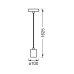 Osram 1906 PENDULUM BOBBIN E27 BK LEDV 000004099854092541