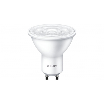 Set de 3 spot-uri Led Philips GU10, 4.7W (50W), 220-240V, lumina calda 2700K, 345 lumeni, durata de viata 15.000 de ore, clasa energetica A+