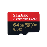 Card memorie SanDisk EXTREME PRO MICROSDXC 64GB+SD/ADAPTER 200MB/S 90MB/S A2 C10 V3 SDSQXCU-064G-GN6MA