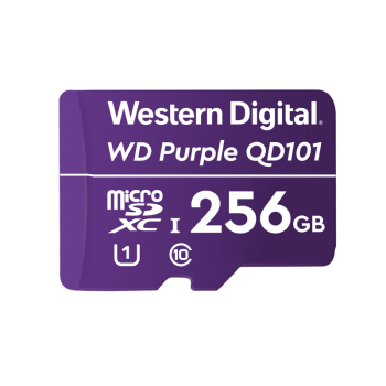 Card memorie Western Digital WD PURPLE QD101 MICROSD 256GB/3YEAR WARRANTY WDD256G1P0C