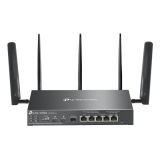 ROUTER TP-LINK VPN Gigabit, Omada 4G+ Cat6 AX3000 Gigabit VPN Gateway cu 4-Port PoE+, AX3000 Dual-Band WiFi 6, 5 antene externe detasabile, 