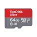 Card memorie 64GB SANDISK ULTRA MICROSDXC +/SD 100MB/S CLASS 10 UHS-I TABLET SDSQUNR-064G-GN6TA