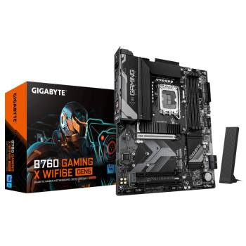 Placa de baza Gigabyte B760 GAMING X WIFI6E GEN5, LGA1700, DDR5, ATX, Negru B760 G X WF6E GEN5