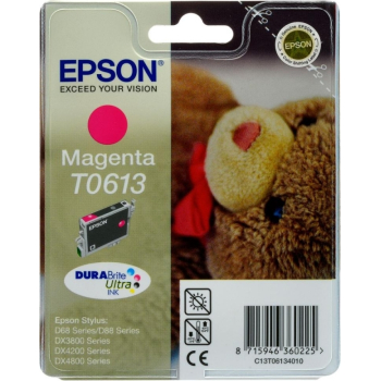Cartus Cerneala Epson T0613 Magenta capacitate 250 pagini for D88/ D68PE/ DX4800/ DX4850/ DX4200/ DX4250/ DX3800/ DX3854 C13T06134010