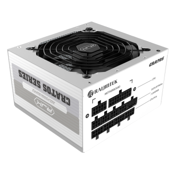 Sursa RAIJINTEK CRATOS 1200 WHITE, ATX, 80 PLUS GOLD, 1200W, PCIe 5.0, Full Modulara 0R30B00004 (timbru verde 2 lei) 