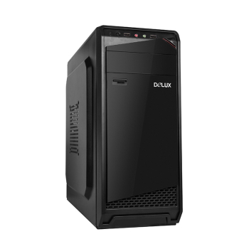 CARCASA DELUXE Middle Tower ATX, 450 (230W for 450W Desktop PC), USB 2.0 x 2 | Jack 3.5mm x 2, fara accesorii, DW605 (timbru verde 0.8 lei) 
